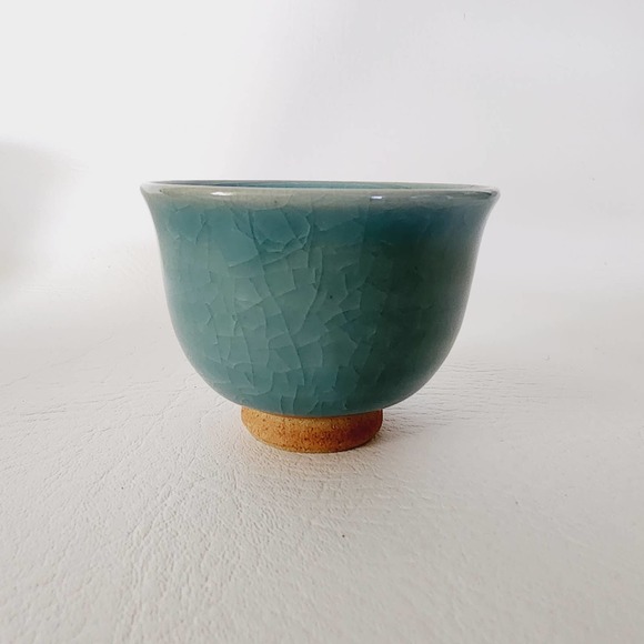 Vintage Handmade Sake Cup Japanese Ceramic Tea Cup Set of Five - Picture 7 of 14